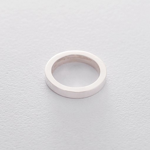 Серебряное кольцо ручной работы "Счастье" с фианитом 112125 9