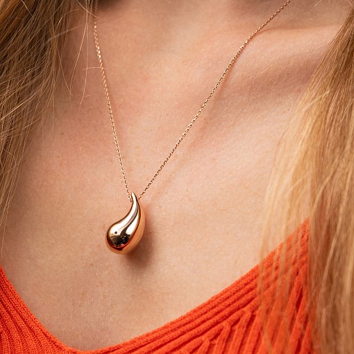 Колье "Megan" в красном золоте (Middle) кол02577 2