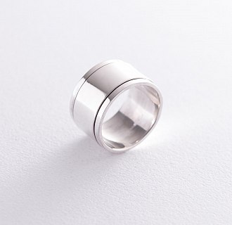 Широкое серебряное кольцо 112520