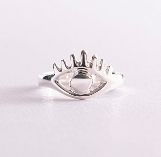 Серебряное кольцо "Всевидящее око" 112639