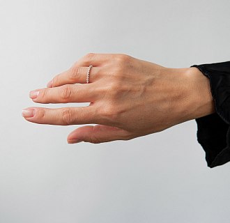 Золотое кольцо с бриллиантами кб0595ri №4