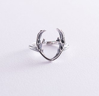 Серебряное кольцо "Оленьи рога" 112535