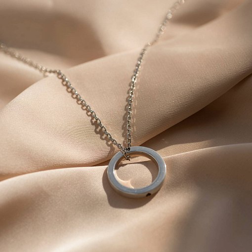 Серебряное кольцо ручной работы "Счастье" с фианитом 112125 15