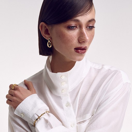 Кольцо "Gina" в желтом золоте к07391 37