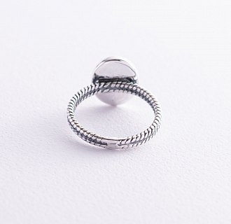 Серебряное кольцо с чернением 112537 №2