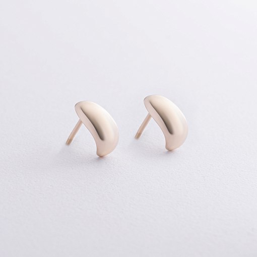 Серьги - пусеты "Polly" в желтом золоте с09146