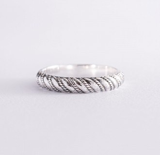Серебряное кольцо 11007 №4