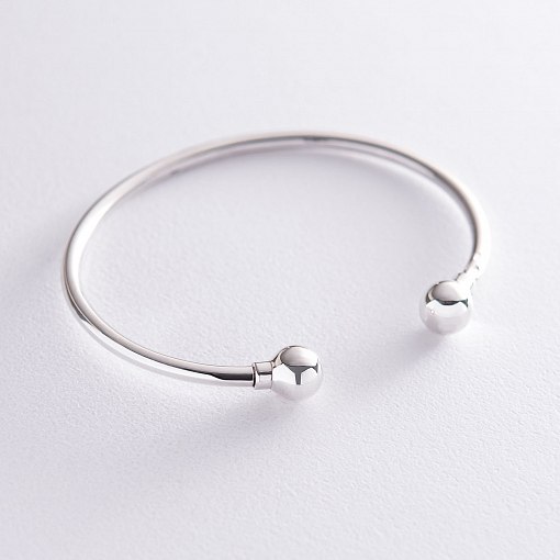 Жорсткий срібний браслет 141477