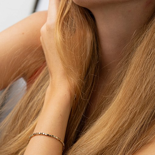 Браслет "Кубики" (желтое золото) mini б05465 8