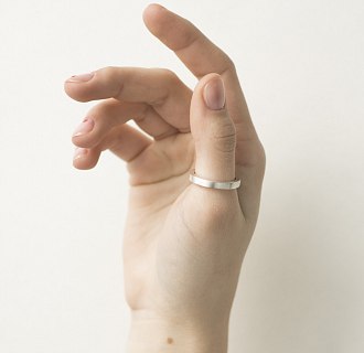 Серебряное кольцо ручной работы "Лучшие годы" с сапфиром bestyears №3