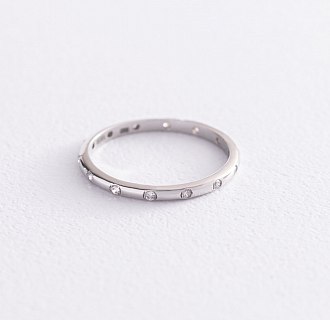 Серебряное кольцо с фианитами 3898