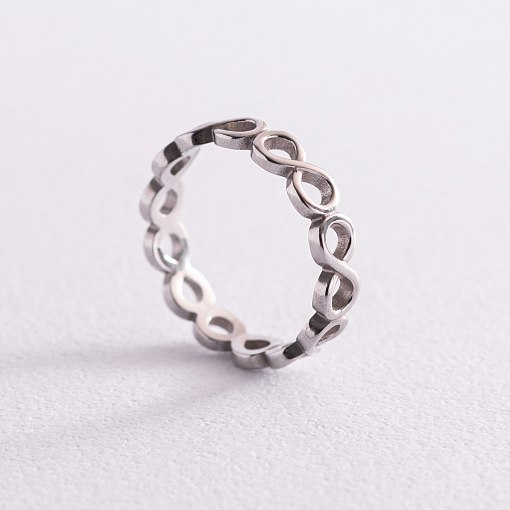 Серебряное кольцо "Бесконечность" 3946 2