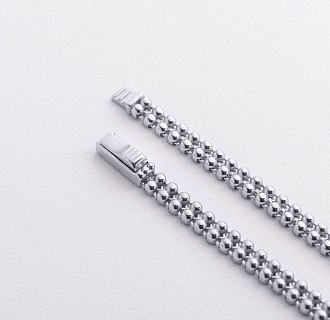 Браслет "Шарики" в белом золоте б05758 Интернет магазин Mono №7 Браслет "Шарики" в белом золоте б05758 №7
