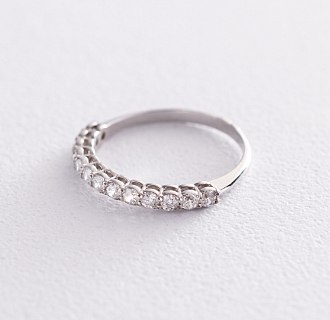 Серебряное кольцо с фианитами 112580 №2