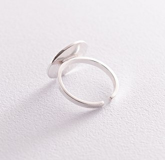 Серебряное кольцо "Комета" (матовое) 112564 №3