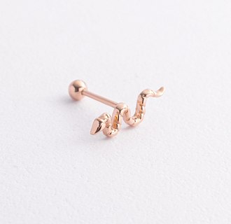 Одиночна золота сережка 