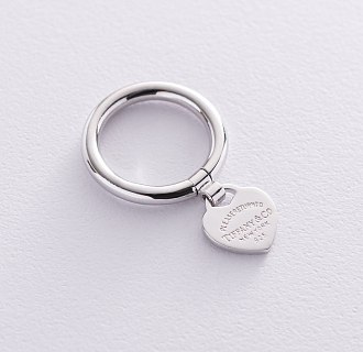Серебряное кольцо "Love" 112049