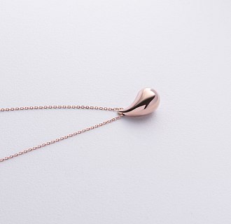 Колье "Megan" в красном золоте (Middle) с фианитом кол02584 №2