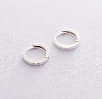 Сережки-кільця Мінімум (срібло) 122630b