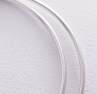 Сережки - кільця в сріблі (7.1 см) 122938 №4