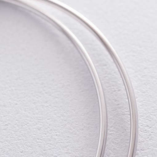 Сережки - кільця в сріблі (7.1 см) 122938 4
