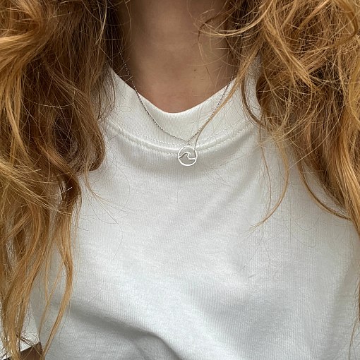 Серебряное колье "Волна" 908-01326 6