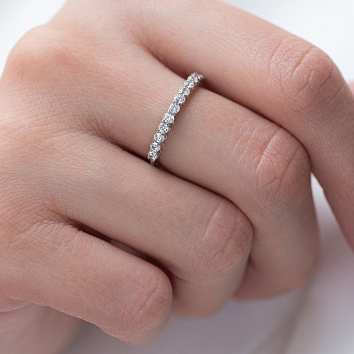 Серебряное кольцо с фианитами 112580 3