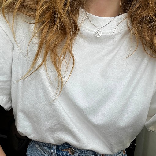 Серебряное колье "Волна" 908-01326 8