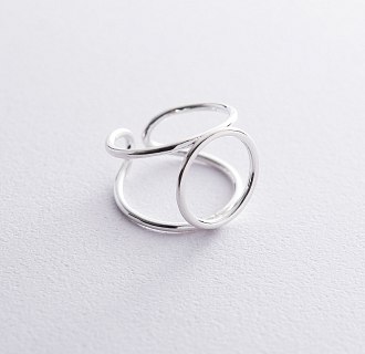 Серебряное кольцо "Круговорот" 112250 №3