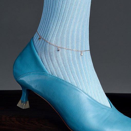 Золотий браслет на ногу 