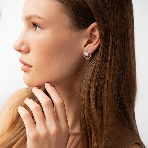 Золоті сережки - пусети 