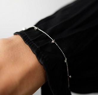 Браслет в белом золоте с бриллиантами бб0041di №7