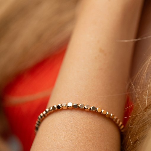 Браслет "Кубики" (красное золото) mini б05464 6