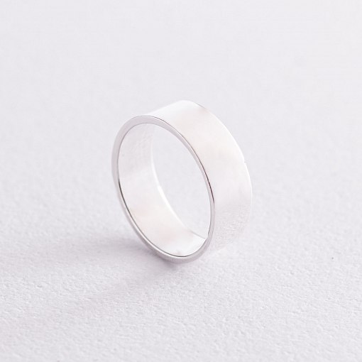 Серебряное кольцо "Минимализм" (возможна гравировка) 112144 3