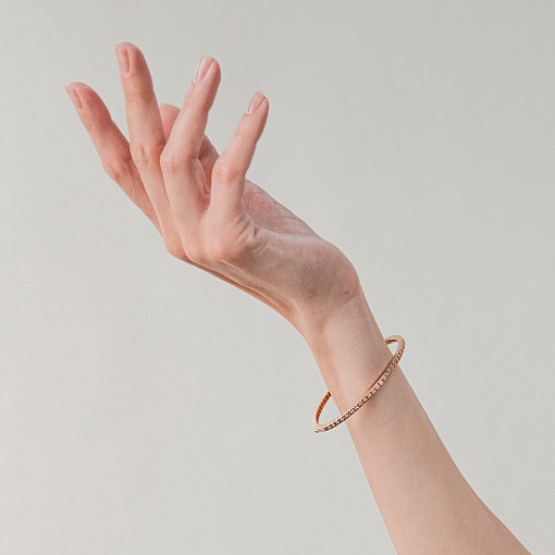 Жорсткий золотий браслет 