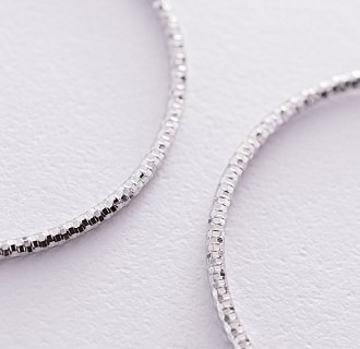 Сережки - кільця в сріблі (4.1 см) 122962 №3