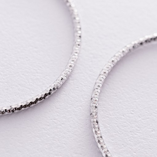 Сережки - кільця в сріблі (4.1 см) 122962 3