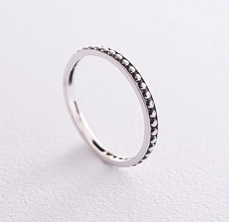 Серебряное кольцо с чернением 112690