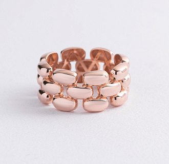 Кольцо "Charlie" в красном золоте к08370