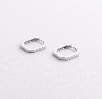 Серьги "Olimpia" в белом золоте с09397 №2