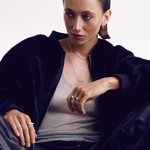 Кольцо в белом золоте (возможна гравировка) к07452 9