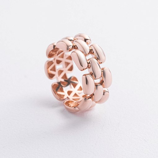 Кольцо "Charlie" в красном золоте к08370 3