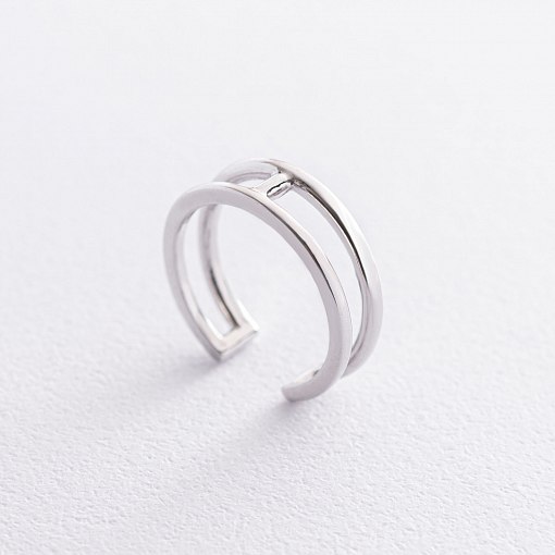 Серебряное кольцо в стиле минимализм 112586 2