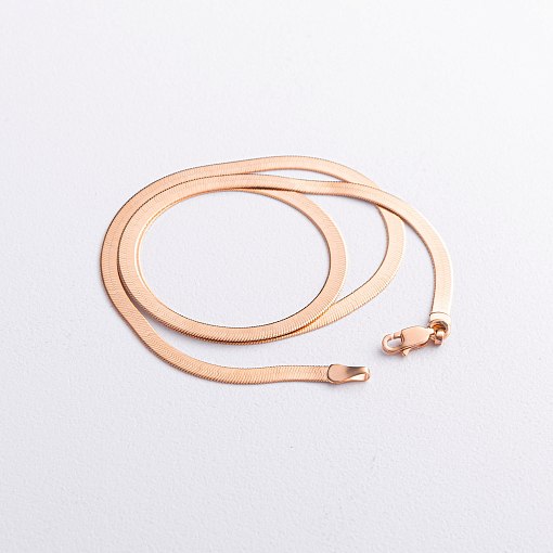 Колье "Наоми" в красном золоте (снейк) ц00514-4,0 2