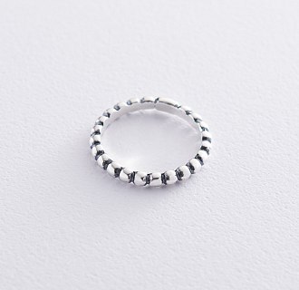 Кольцо Шарики в серебре 112123
