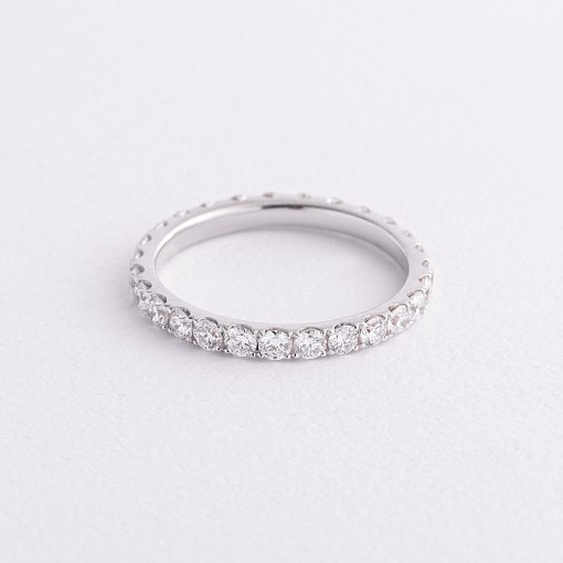 Золотое кольцо с дорожкой бриллиантов кб0612mi 3