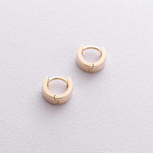 Серьги - кольца в желтом золоте mini с08822 5