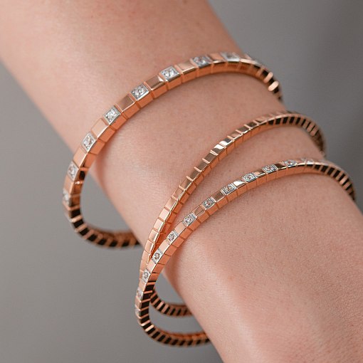 Жорсткий золотий браслет 