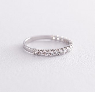 Серебряное кольцо с фианитами 112579 №2