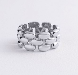 Кольцо "Charlie" в белом золоте к08382